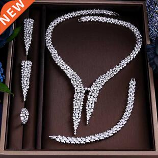 JaneKelly Luxury Sparking Brilliant Cubic Zircon Drop Earrin