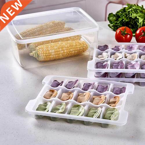 Kitchen Thickened Three-Layer Dumpling Storage Box