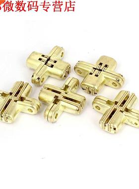 Vouwen Schuifdeur Cross Scharnier Goud-Gekleurde 5pcs