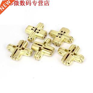 Vouwen Schuifdeur Cross Scharnier Goud-Gekleurde 5pcs