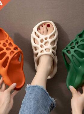 Outer wear thick-soled slippers women summer fashion seaside