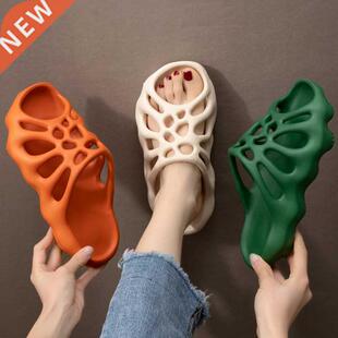 Outer wear thick-soled slippers women summer fashion seaside