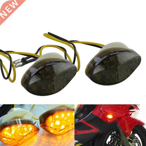 Universal 2Pcs Motorcycle Led Turn Signal Indicator Light La