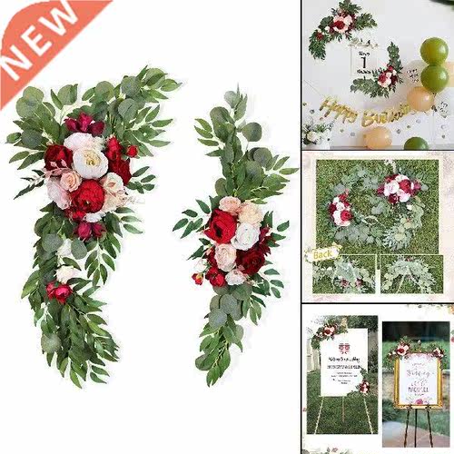 2Pcs Silk Artificial Floral Decorative Floral Arrangement