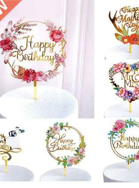 Hollow Flowes Cake Toe Hay Bithday Cake Inset Cads