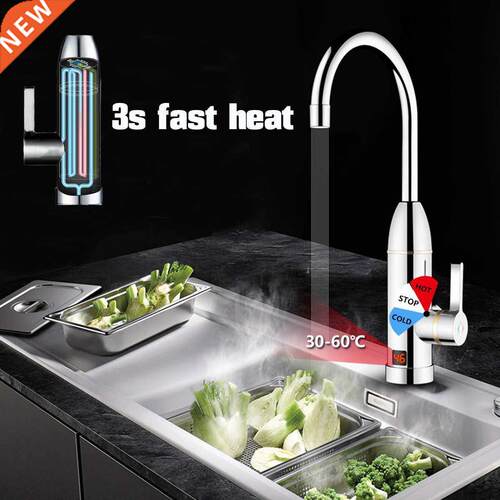 220V 000W Electric Faucet Water Heater Tap LED Temperature