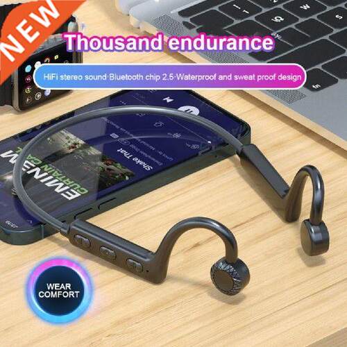 Bone Conduction Headphones Blue-tooth 5.0 Wireless