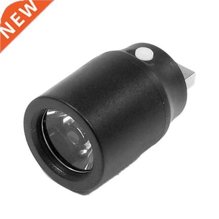 Black White Light Press Button USB LED Lamp Torch