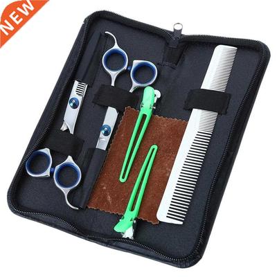 5PCS Stainless Steel Cutting Shears Thinning Scissors Hairdr