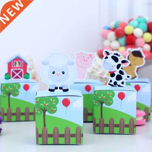 Farm Gift Boxes Candy Bags Animals Party Supplies at Box Bab