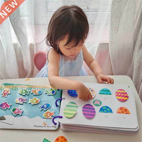Montessori Quiet Book Children Toy Paste My First Busy Book