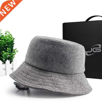 Plus Size Wool Fisherman Hats Male Winter Fleece Snow Panama