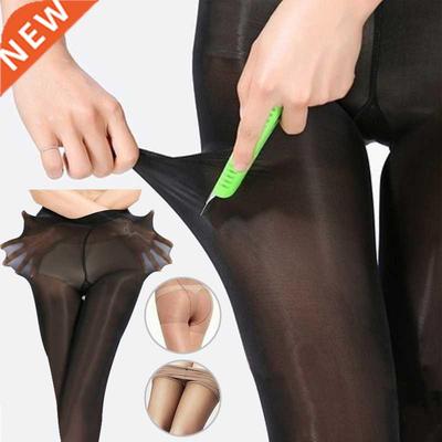 Classic Black Women's Tear-resistant Nylon Pantyhose High-wa