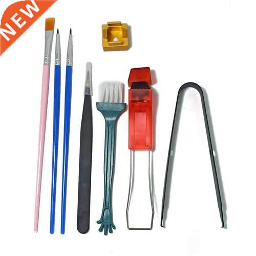 8PCS Mechanical Keyboard Switch Holder Tweezers Lube Tool Br