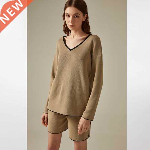 Ice Knitted Tow Piece Tracksuit Luxury Designer Sweater Suit