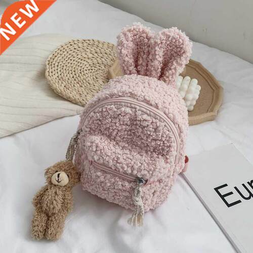 Kid's Backpack Easter Mini Simple Plush Rabbit Bag Korean Ch