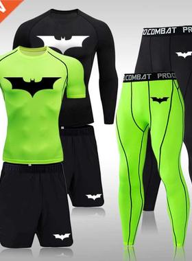 Men's Runnng Sports Sut MMA Rashgard Male Quck Dryng