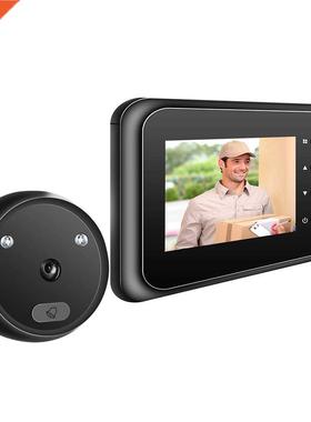 Smart Doorbell Door Viewer Camera Door Peephole with Monitor