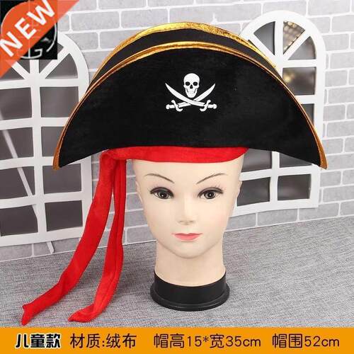 Halloween props masquerade headdress hat pirate captain dres