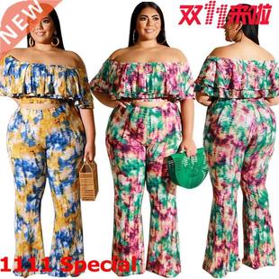 XL-5XL ladies' African fashion print set大码非洲女士时尚套装