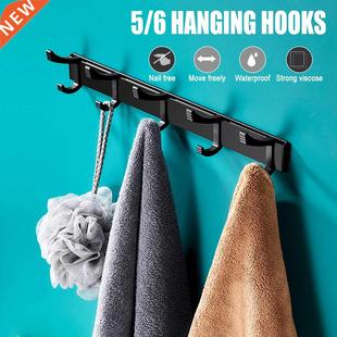 Coat Rack Wall Mounted Hooks For Hanging Hook Rail Coat Hang