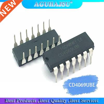 10PCS CD4069UBE DIP14 CD4069U DIP CD4069 DIP-14 CD4069BE new