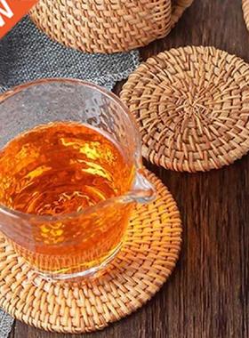 6pcs Placemat Pad Coasters Kitchen Table Mats rattan