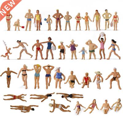 40pcs Different Poses HO Scale 1:87 Swimming Figures Swimmin