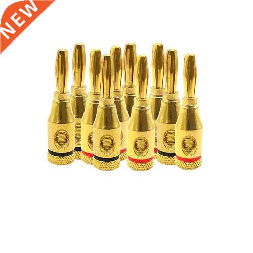 2/4/10Pcs 4mm Speaker Cable 24k Gold-Plated Plug Connector M