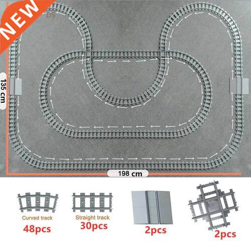 City Train Flexible Tracks trein double layer Track Rail St