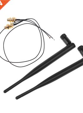 2x6Dbi 2.4GHz 5GHz Dual Band M.2 IPEX MHF4 U.fl Extension Ca