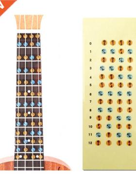 Ukulele Fretboard Note Map Sticker Fingerboard Frets Decals