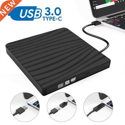 USB 3.0 External DVD RW CD Writer Drive Burner Drive-free Di