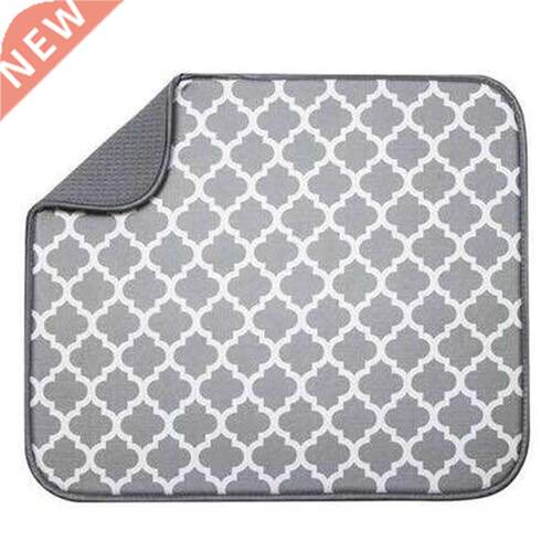 Dish Drying Mat For Kitchen Sink Drainer Microfiber Cushion