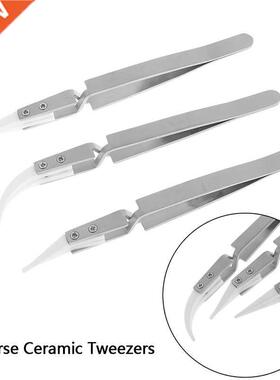 Ant-statc Reverse Ceramc Tweezers Heat Resstant Conduct