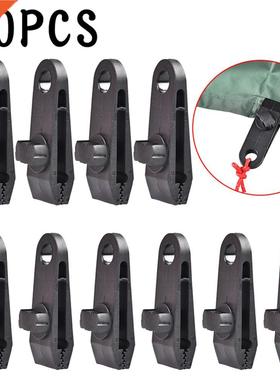 10Pcs Outdoor Tent Clip Tarp Clips Clamp Awning Set Car Boat