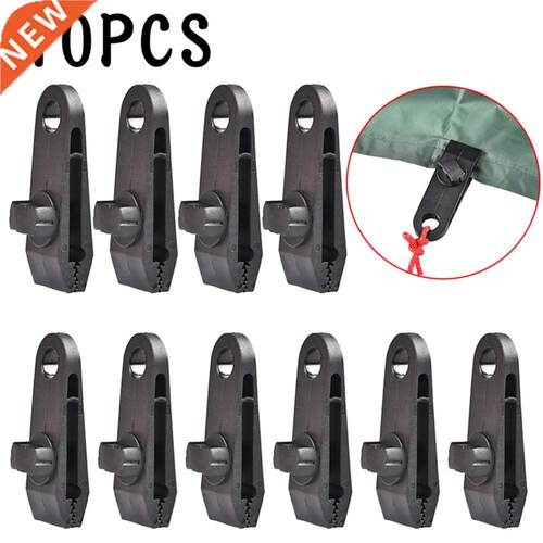 10Pcs Outdoor Tent Clip Tarp Clips Clamp Awning Set Car Boat