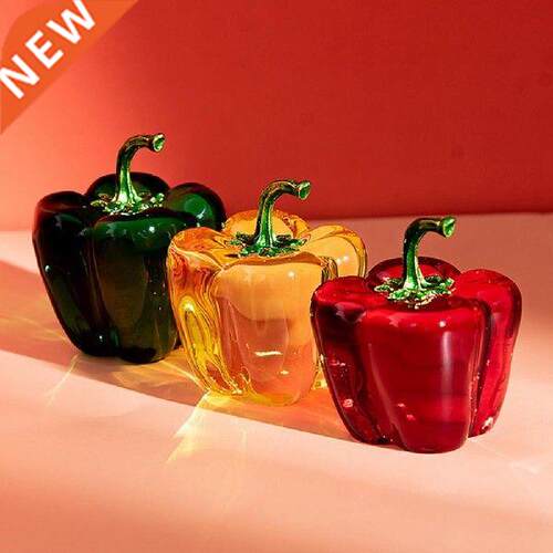 80%HOTChili Glazed Ornaments Artificial Cryal Mini