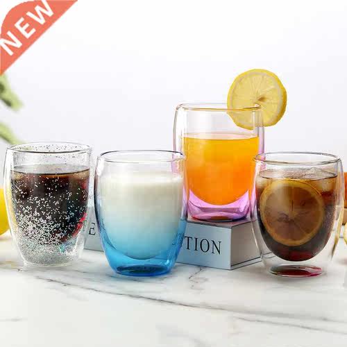 Lead-free double-layer glass color starry flash small fresh