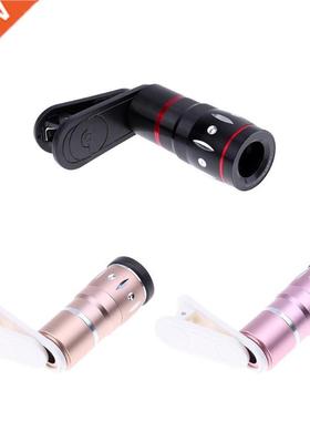 10X Zoom Phone Optical Monocular Telescope Lenses Phone Clip