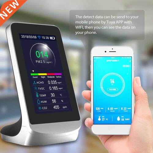 WIFI CO2 Meter Air Quality Detetor Infrared Carbon Dioxide C