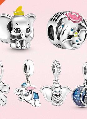 Real 925 Sterling Silver Dumb charm Dangle pendant Fit Origi