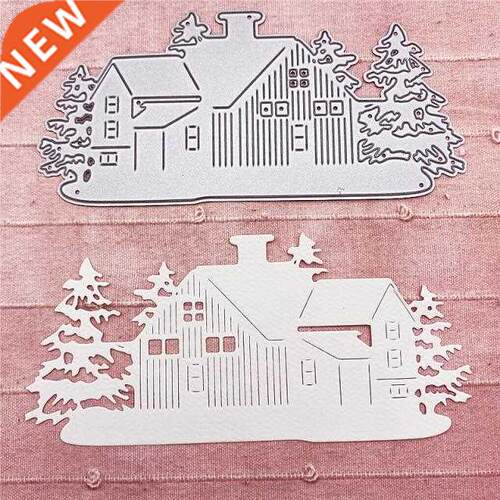 Chrismas House Scrapbooking Diy Sharp Metal Carbon Steel Cut