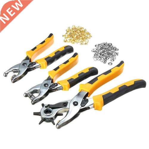 3 in1 Leather Belt Hole Punch+ Eyelet Plier +Snap Button Gro