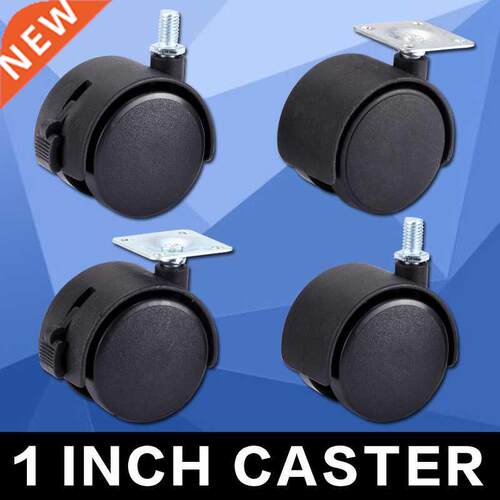 Myhomera Chair Wheel Furniture Caster 30mm M8 Screw/Plate Sw