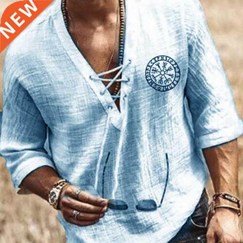 SHUJIN New Mens Spring Summer Casual Shirt Short Sleeve Cott