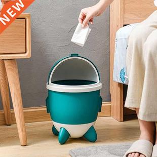 Creative Rocket Trash Can Household Rubbish Bin Plastic
