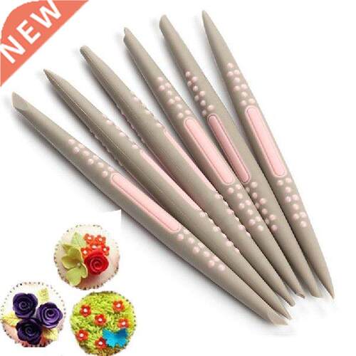 6Pcs/set Soft Tip Carving Molding Pen Cupcake Decoration
