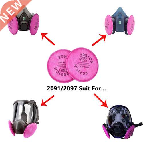 10PCS 2091/2097 P100 Filter Cotton Anti-Glass Fiber Dust ver