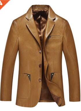 Men leather suit 2021 spring and autumn lazer male sheepski